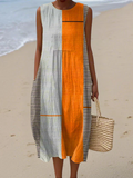ZOE | COLORBLOCK MODERN MIDI DRESS