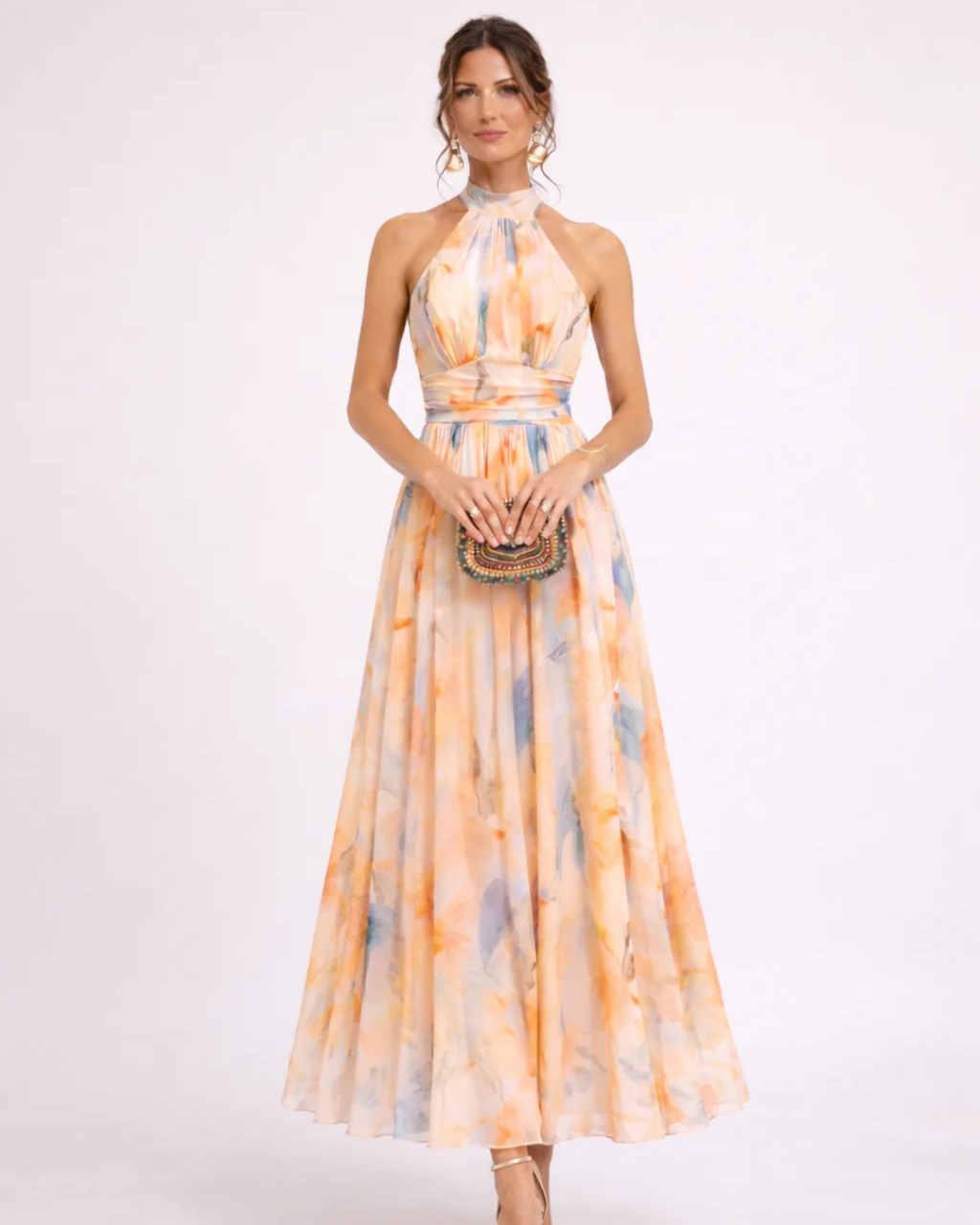 Patricia | Women's Halter-Neck Maxi Dress