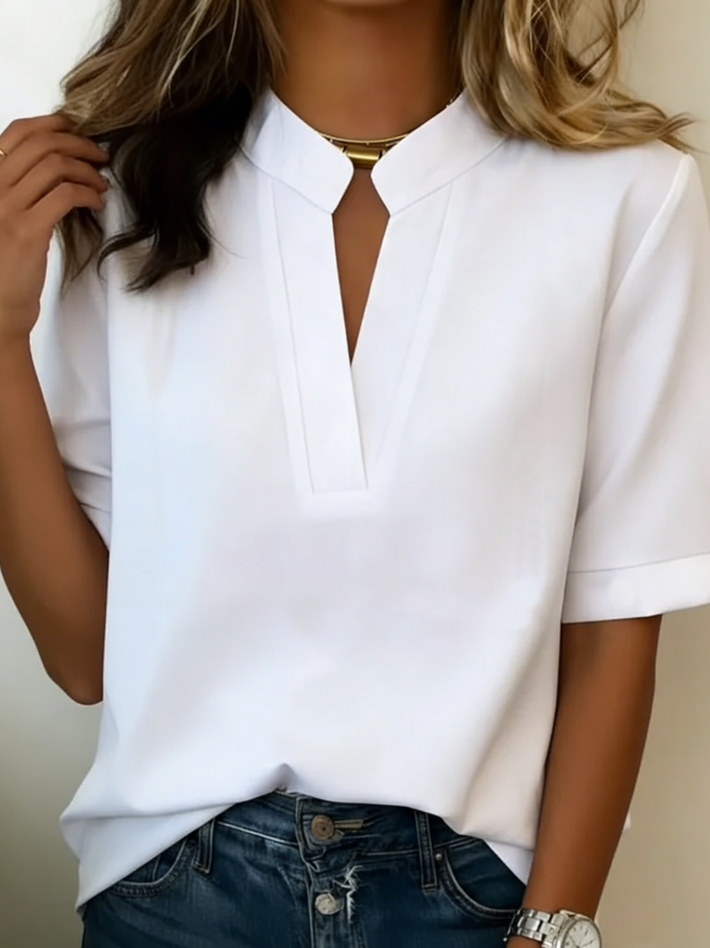 Josephine | Chic V-Neck Blouse