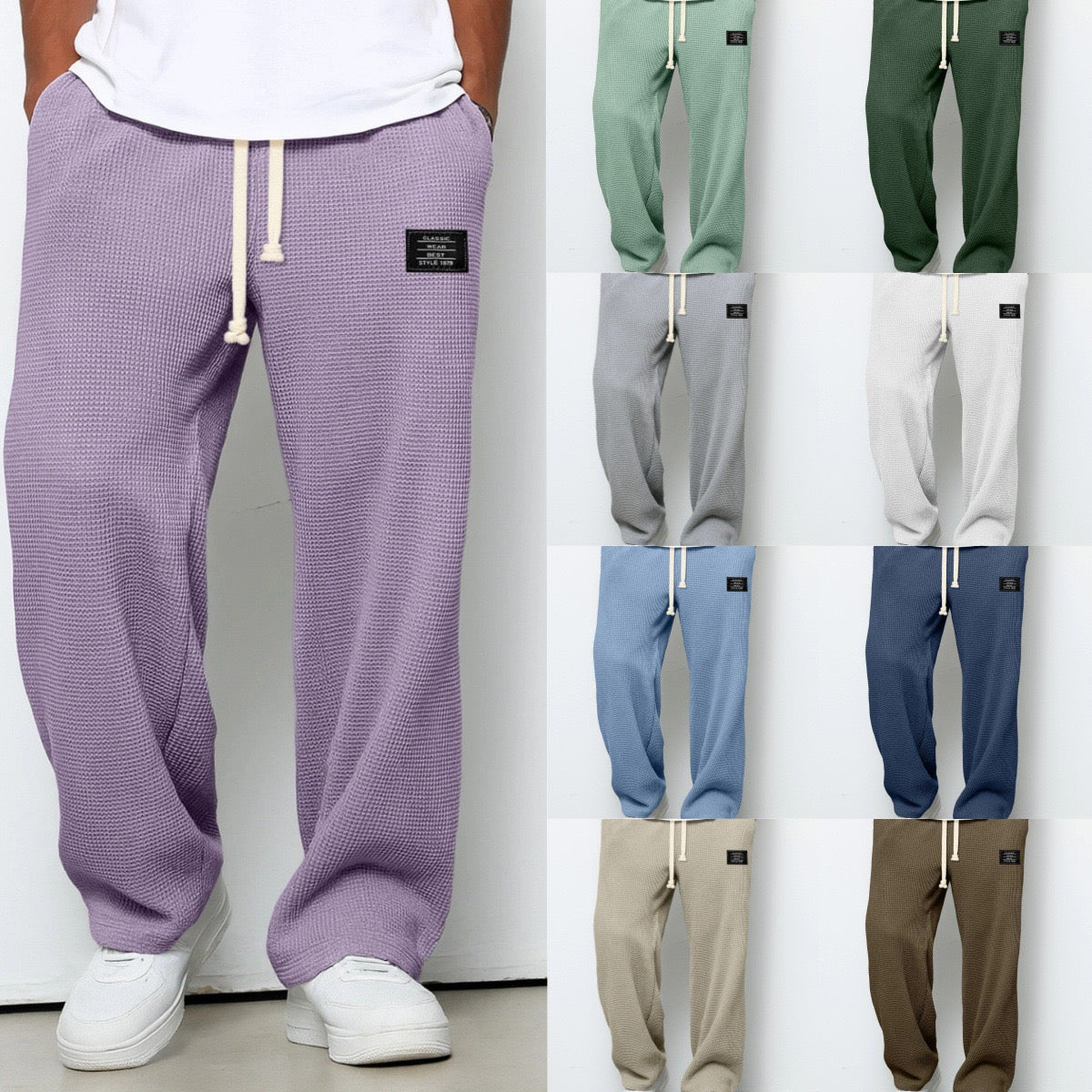 Emmett | Men's Wide-Leg Pants with Adjustable Waistband