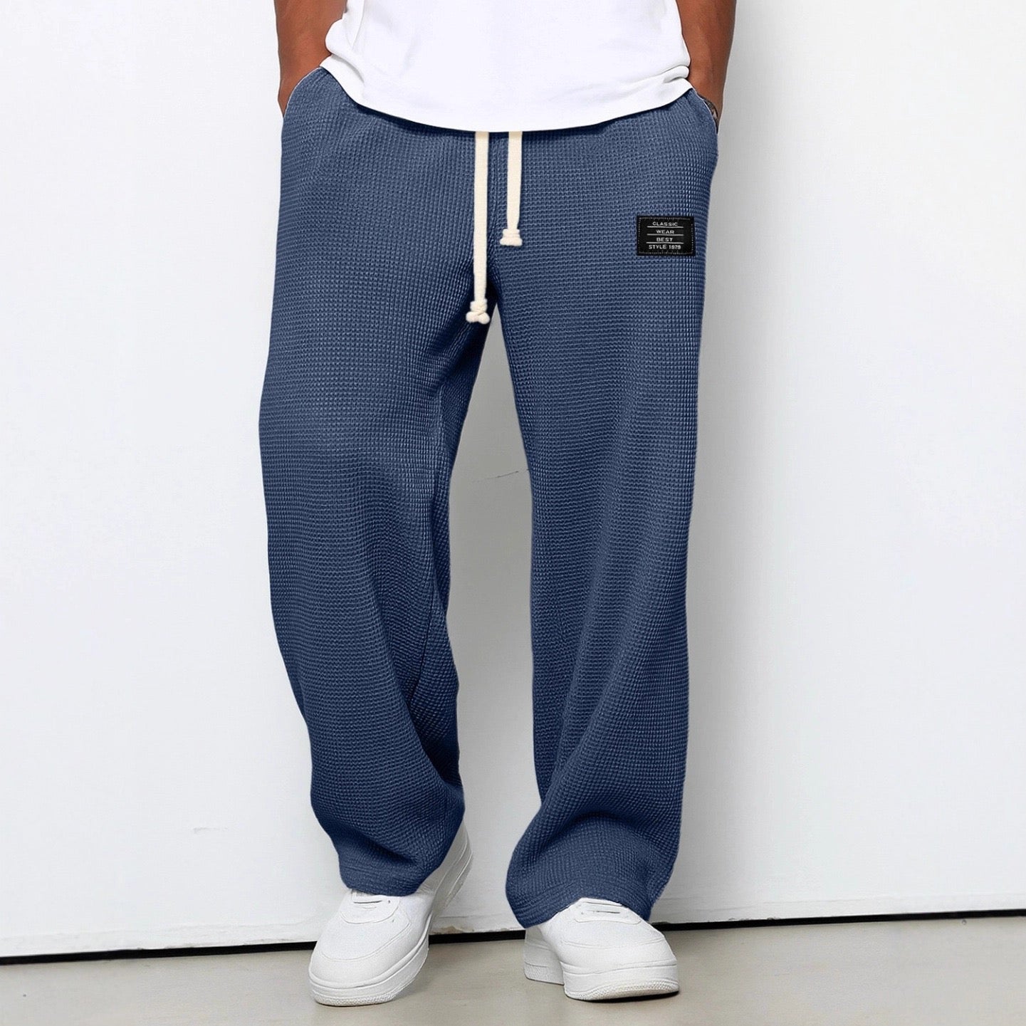 Emmett | Men's Wide-Leg Pants with Adjustable Waistband
