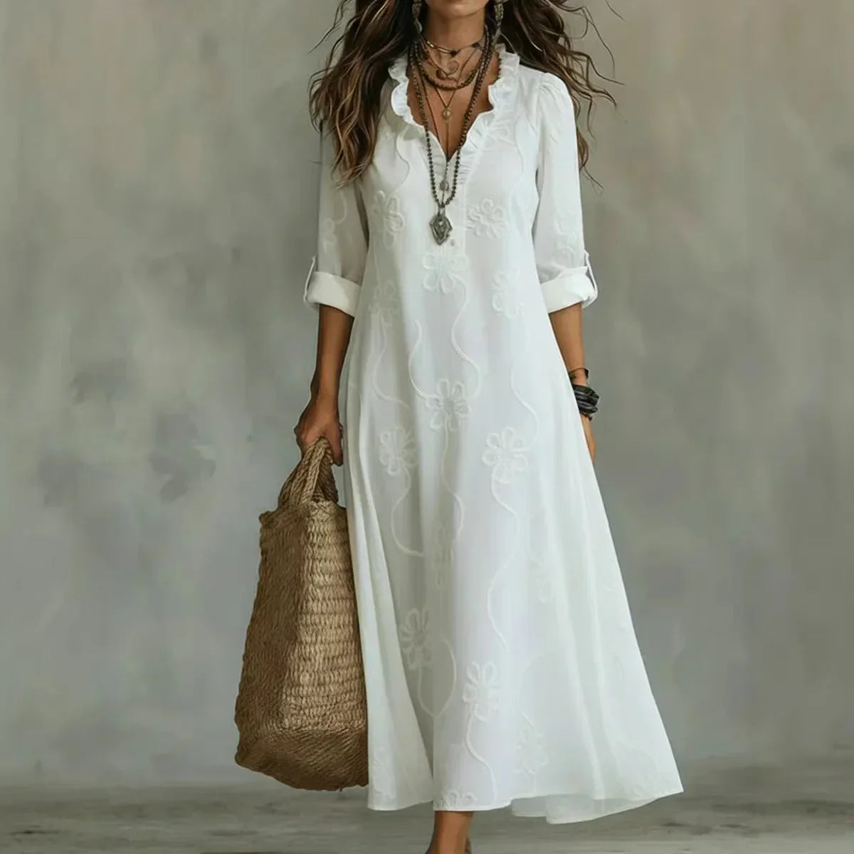 Sienna | Floral Summer Dress That Hides Belly Fat