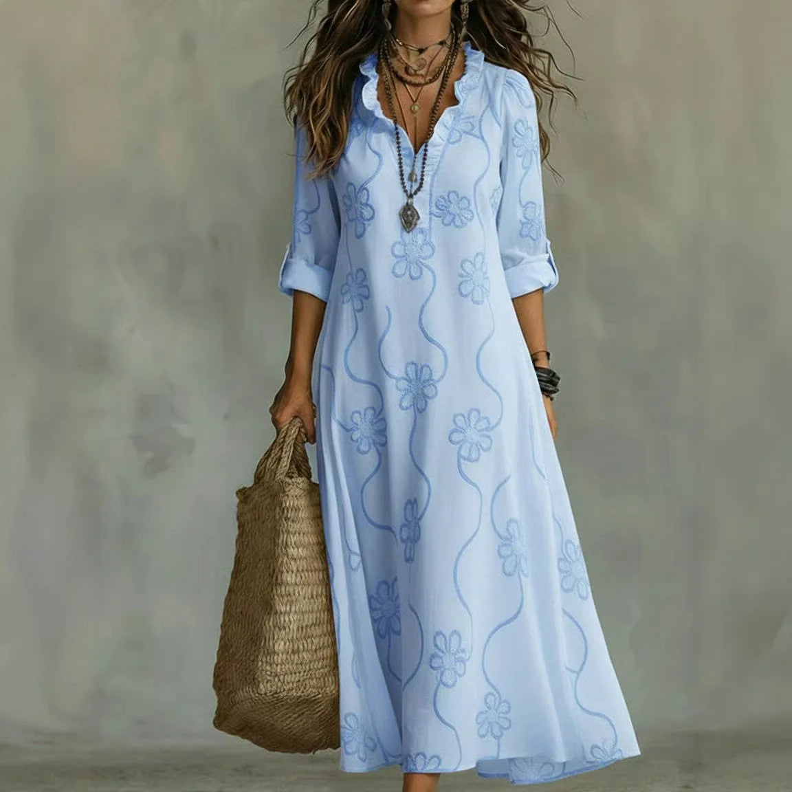 Sienna | Floral Summer Dress That Hides Belly Fat