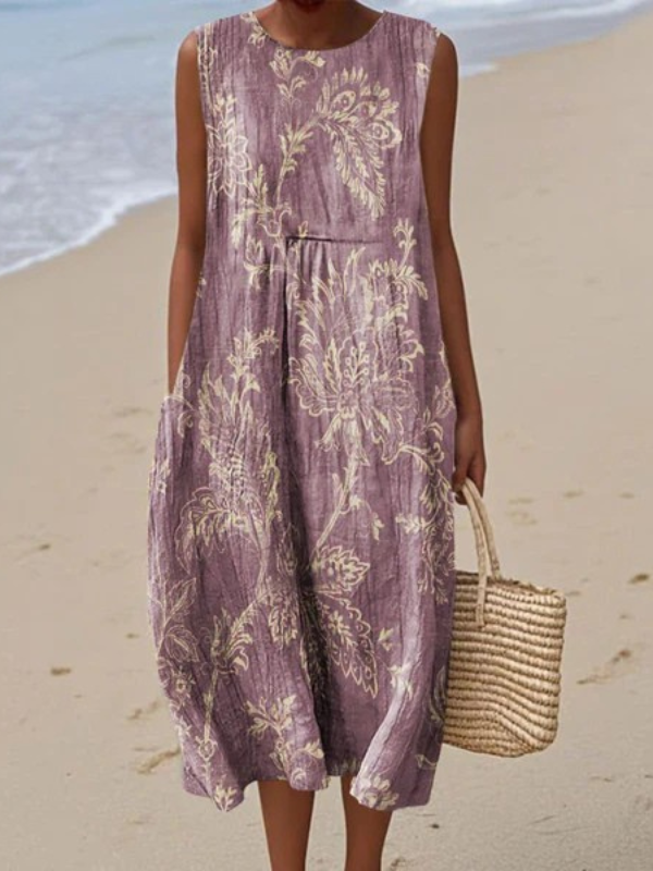 LEAH | FLORAL ELEGANT MIDI DRESS