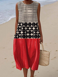 LILY | COLORBLOCK CONTEMPORARY MIDI DRESS