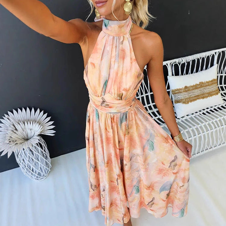 Patricia | Women's Halter-Neck Maxi Dress