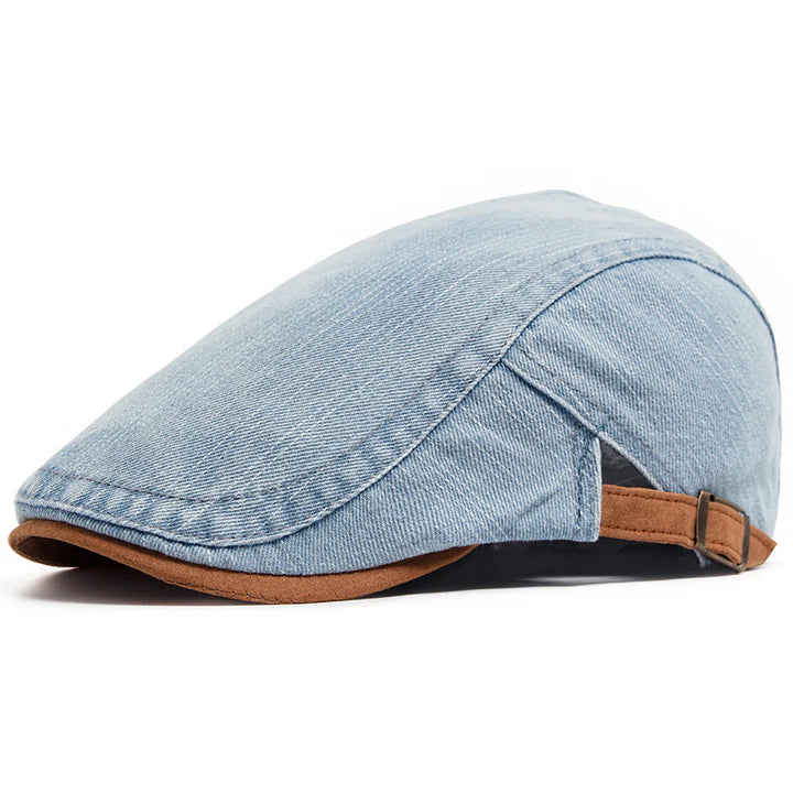 Theo | Denim Flat Cap