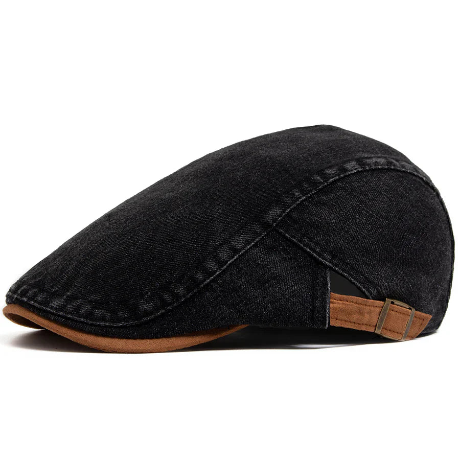 Theo | Denim Flat Cap