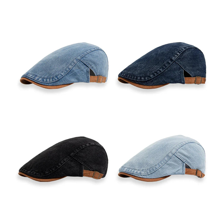 Theo | Denim Flat Cap