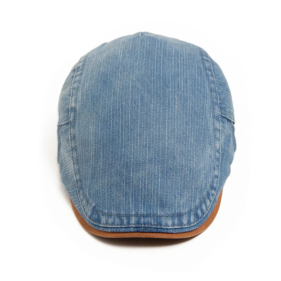Theo | Denim Flat Cap
